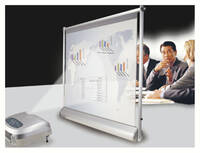 Dilad rear projection screen